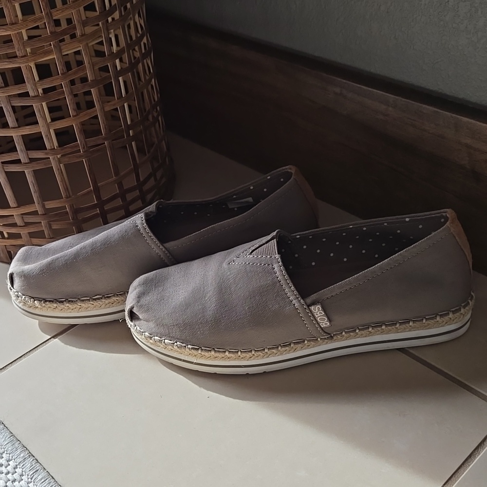 Bobs Breeze memory foam slip on Espadrille Woven Skecher 8 Spring Comfy Business - Picture 14 of 16